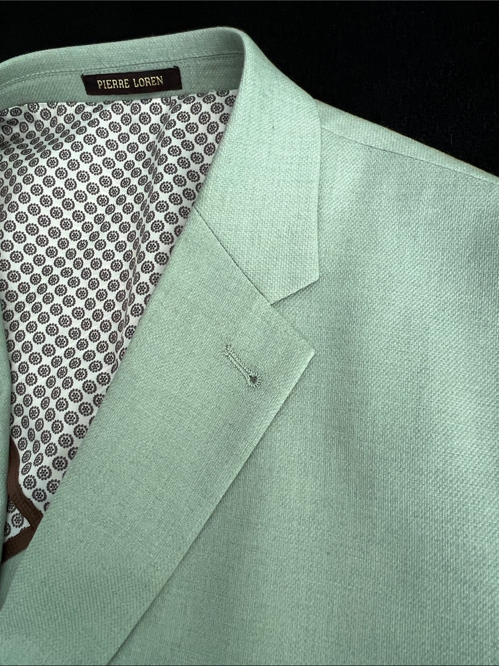 Men's Mint Green Single-Breast Blazer - Lightweight Tailored Sport Coat